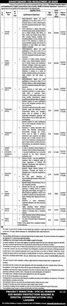 GIS-Based Protection Regime and Digital Communication Cell Jobs 2025 – Apply Now